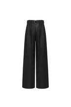 Black Straight - leg Casual Pants - ANN ANDELMAN