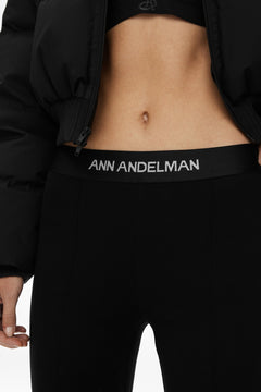 Black Stretch Waistband Pants - ANN ANDELMAN