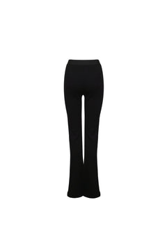 Black Stretch Waistband Pants - ANN ANDELMAN