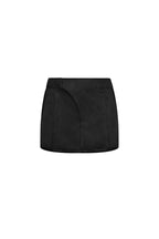 Black Suede Patchwork Skirt - ANN ANDELMAN