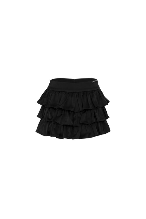 Black Tiered Skirt - ANN ANDELMAN