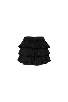 Black Tiered Skirt - ANN ANDELMAN