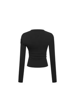 Black Twist - Front T-shirt - ANN ANDELMAN