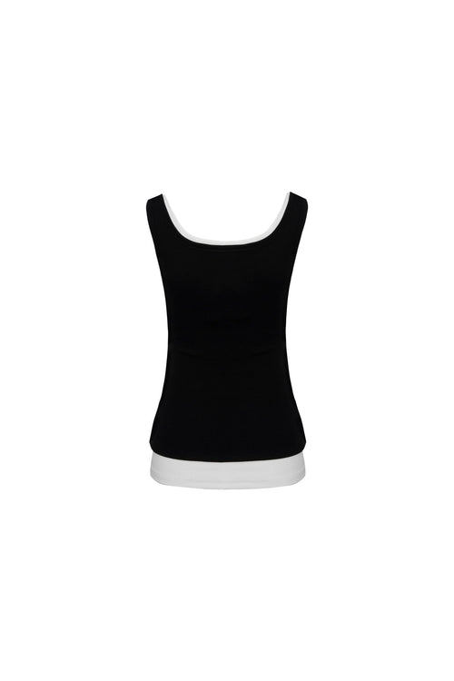 Black Two - piece Vest - ANN ANDELMAN
