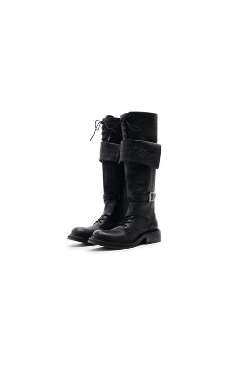 Black Vintage Boots - ANN ANDELMAN