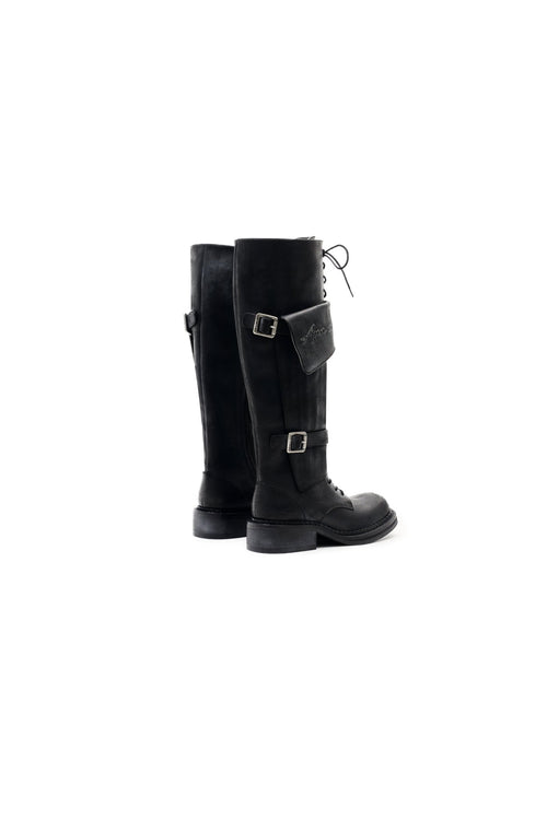 Black Vintage Boots - ANN ANDELMAN