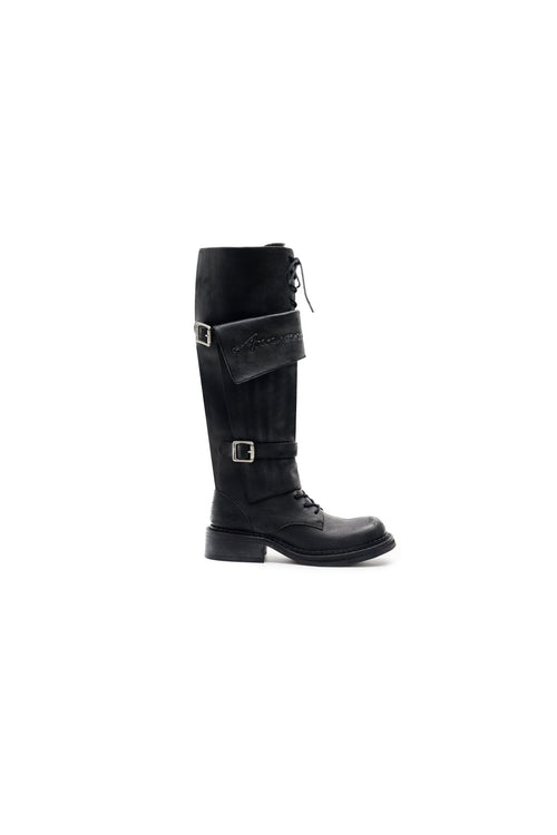Black Vintage Boots - ANN ANDELMAN