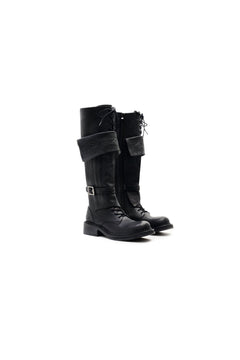 Black Vintage Boots - ANN ANDELMAN