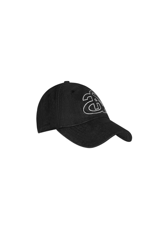 Black Washed Denim Casual Baseball Cap - ANN ANDELMAN