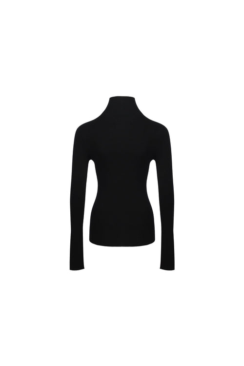 Black Wool Sweater - ANN ANDELMAN