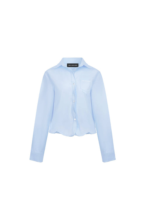 Blue Casual Design Shirt - ANN ANDELMAN