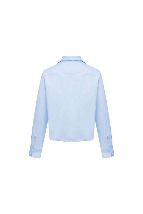 Blue Casual Design Shirt - ANN ANDELMAN