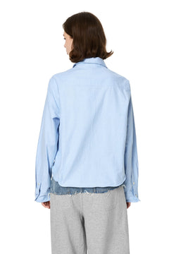 Blue Casual Design Shirt - ANN ANDELMAN