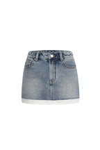 Blue Denim Patchwork Skirt - ANN ANDELMAN