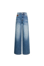 Blue Hand-whiskered Washed Denim Jeans - ANN ANDELMAN