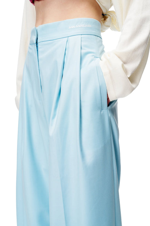 Blue Loose Fit Suit Pants | Ann Andelman Official Blue Loose Fit Suit Pants | Ann Andelman Official