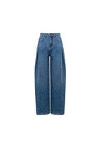 Blue Mid - high Waist Wide - leg Jeans - ANN ANDELMAN