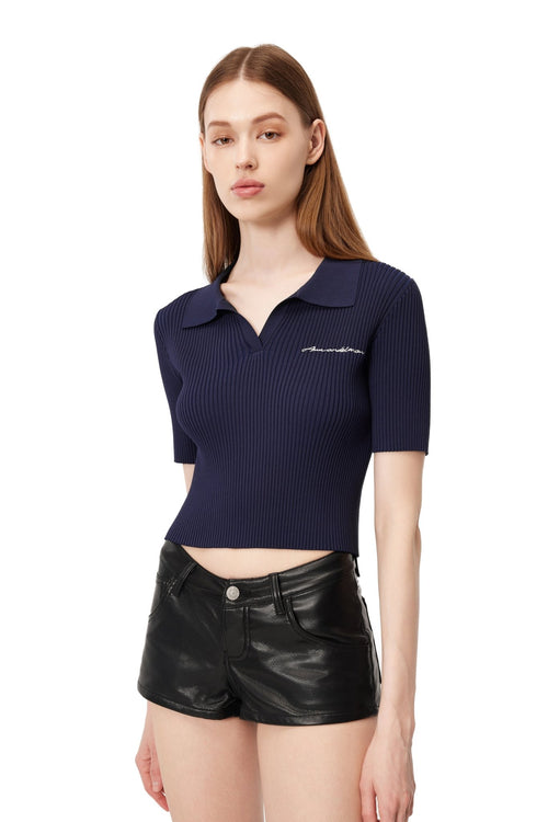 Blue Polo Shirt - ANN ANDELMAN