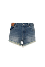 Blue Raw - Edge Denim Shorts - ANN ANDELMAN