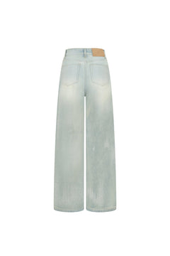 Blue Rhinestone Jeans - ANN ANDELMAN