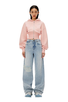 Blue Ripped Jeans - ANN ANDELMAN