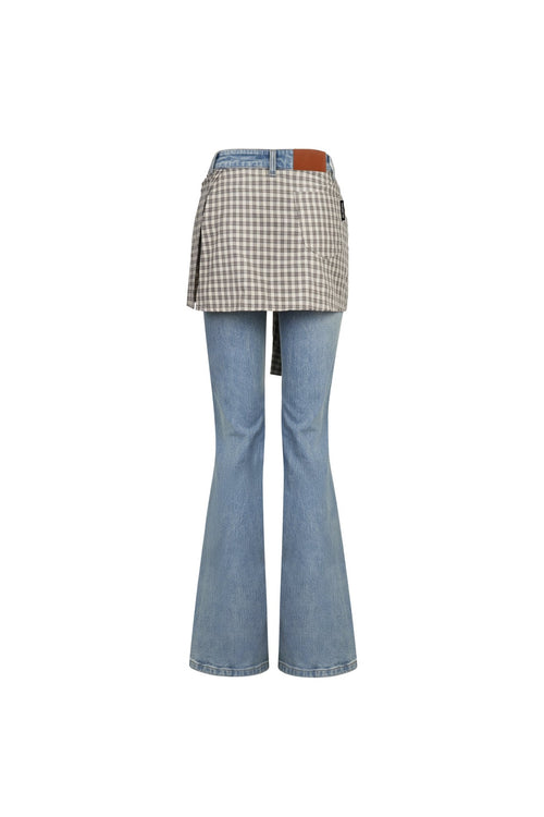 Blue Shirt Tie Two - piece Jeans - ANN ANDELMAN