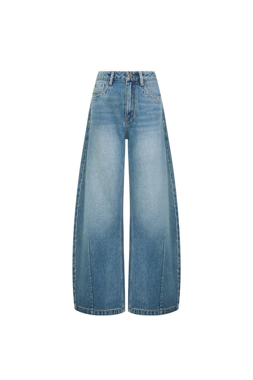 Blue Studded Scimitar Jeans - ANN ANDELMAN