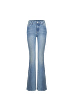 Blue Washed Slim Flare Jeans - ANN ANDELMAN