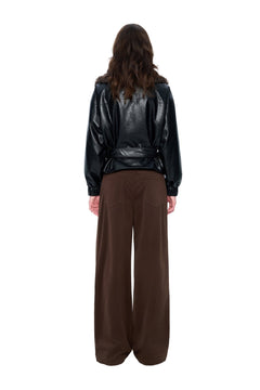 Brown Corduroy Straight-leg Trousers - ANN ANDELMAN