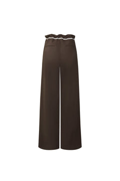 Brown Drawstring Trousers - ANN ANDELMAN