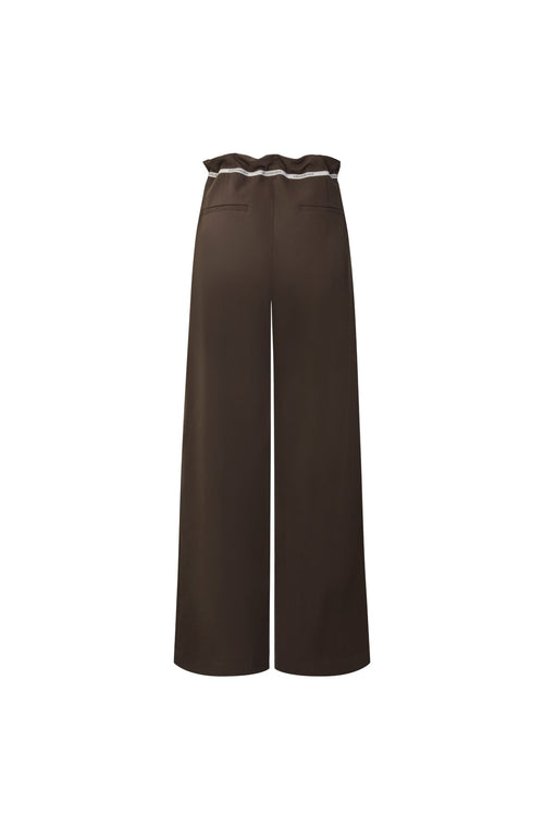 Brown Drawstring Trousers - ANN ANDELMAN