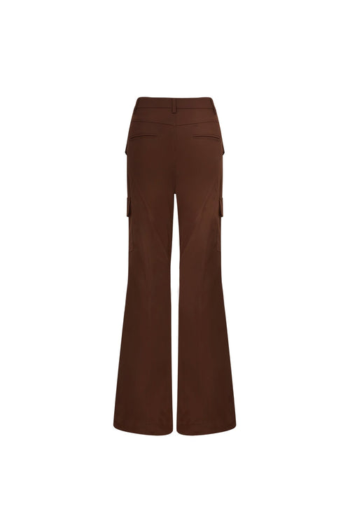 Brown Flared Pants - ANN ANDELMAN
