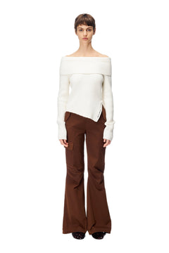 Brown Flared Pants - ANN ANDELMAN