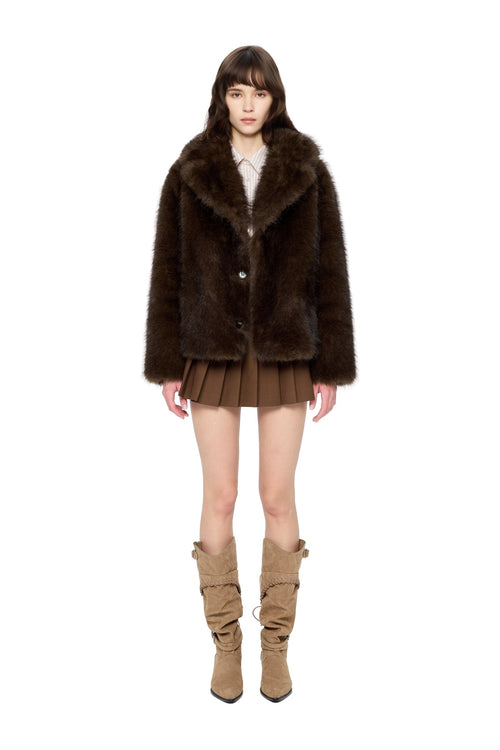Brown Fur Coat - ANN ANDELMAN