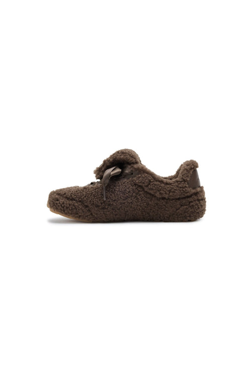 Brown Furry Birkenstocks - ANN ANDELMAN