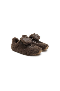 Brown Furry Birkenstocks - ANN ANDELMAN