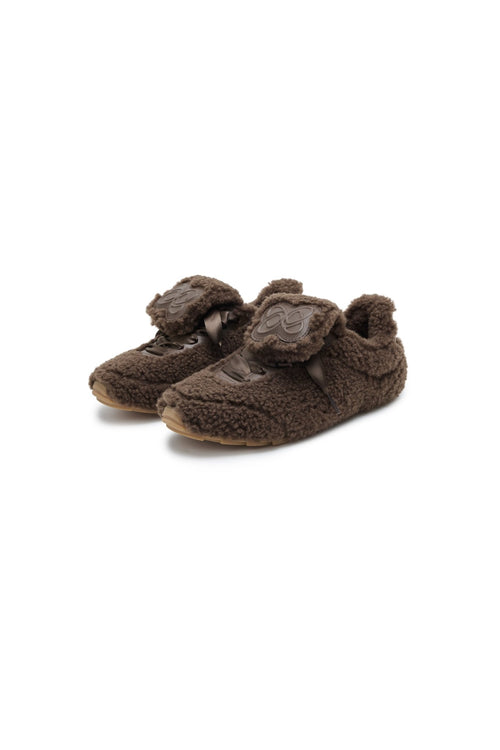 Brown Furry Birkenstocks - ANN ANDELMAN