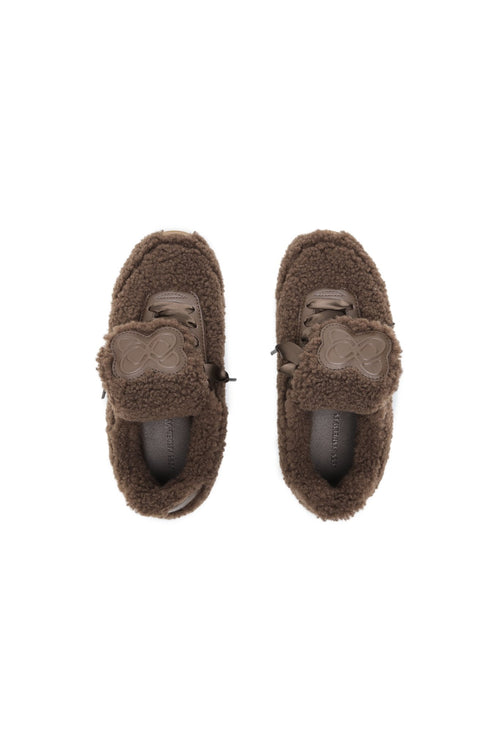 Brown Furry Birkenstocks - ANN ANDELMAN