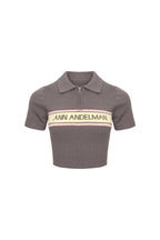 Brown knitted Polo Shirt - ANN ANDELMAN