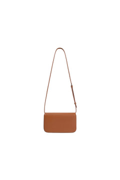 Brown Single - piece Flap Logo Bag - ANN ANDELMAN