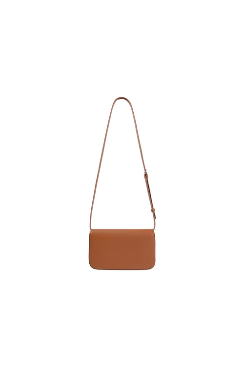 Brown Single - piece Flap Logo Bag - ANN ANDELMAN