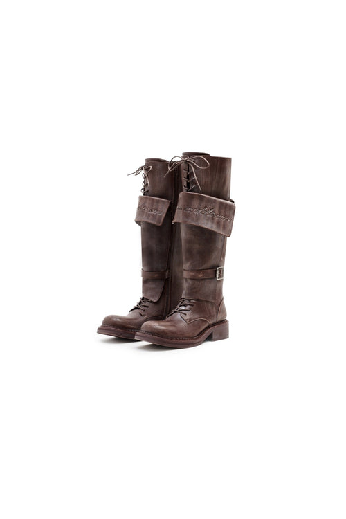 Brown Vintage Boots - ANN ANDELMAN