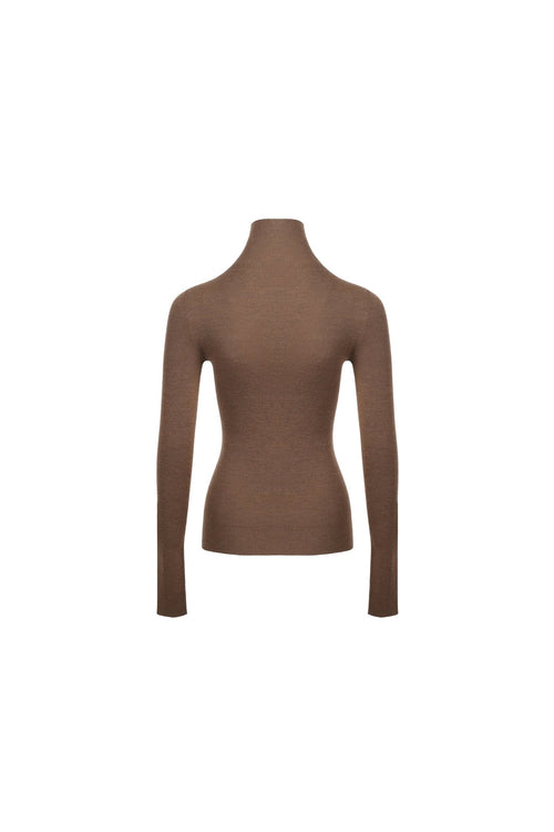 Brown Wool Sweater - ANN ANDELMAN