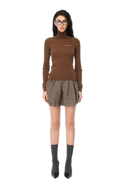 Brown Wool Sweater - ANN ANDELMAN