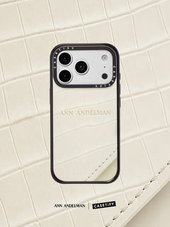 살구색 ANN ANDELMAN x CASETiFY 콜라보레이션 휴대폰 케이스