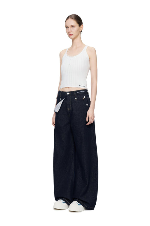 Dark Blue Sailor Jeans - ANN ANDELMAN