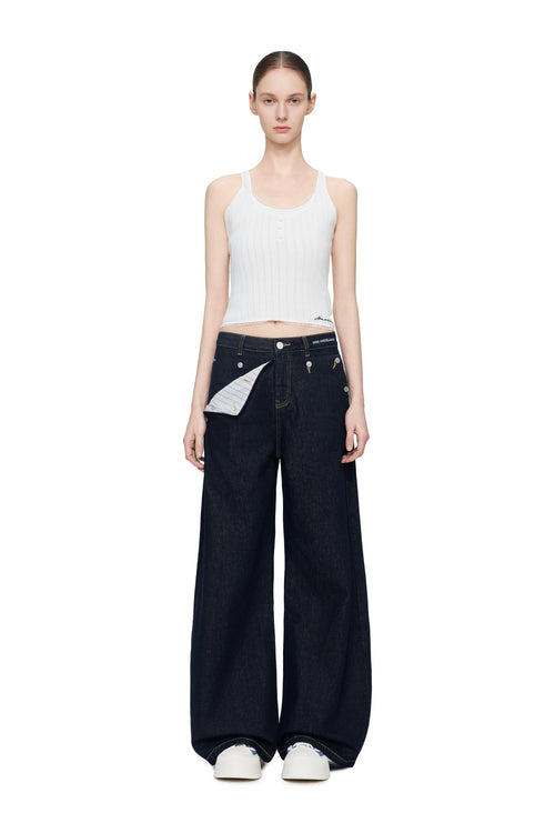 Dark Blue Sailor Jeans - ANN ANDELMAN