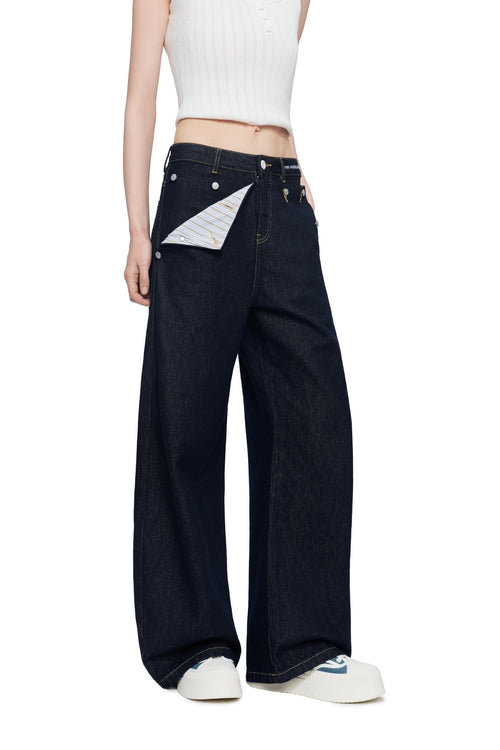 Dark Blue Sailor Jeans - ANN ANDELMAN