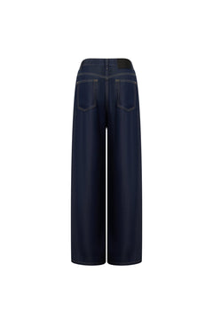 Dark Blue Vintage Wash Jeans - ANN ANDELMAN