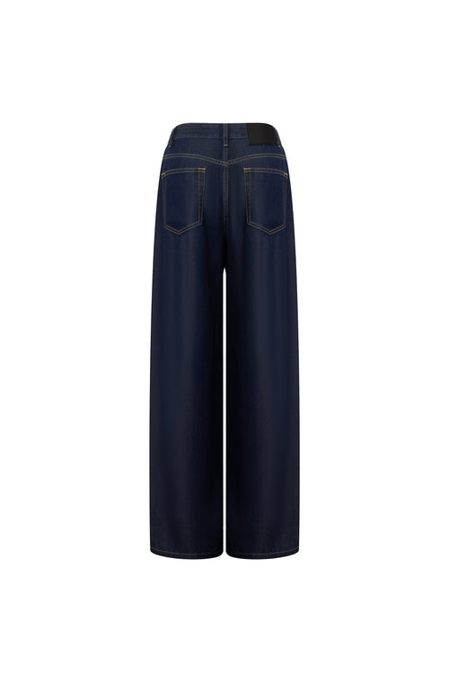 Dark Blue Vintage Wash Jeans - ANN ANDELMAN